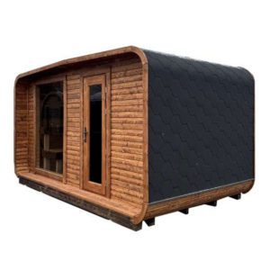 Sauna Cube 4M Wide Relax - drewno termiczne